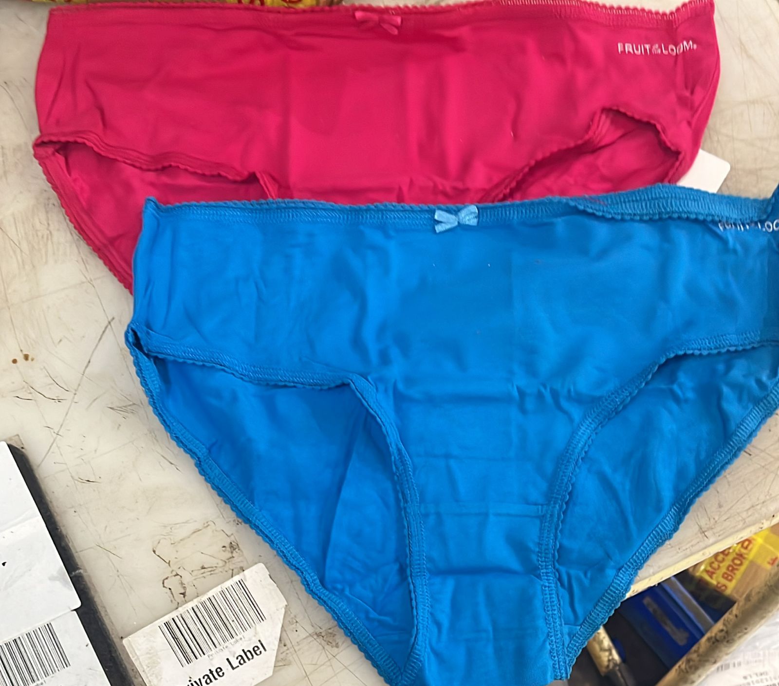 Fruit Of The Loom Womens Panty Pink And Sky Blue Size M Pack Of 2