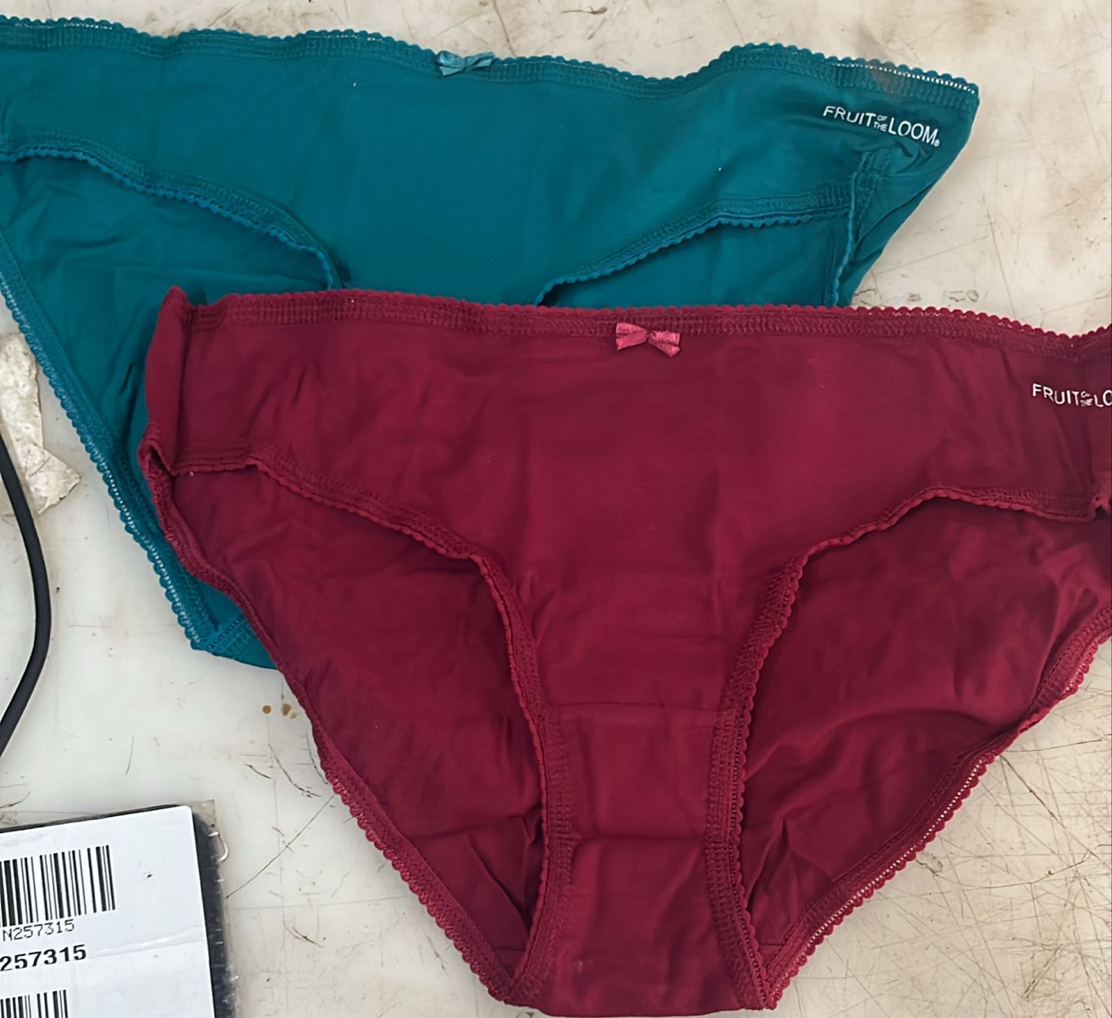 Fruit Of The Loom Womens Panty Green And Maroon Size Xl Pack Of 2