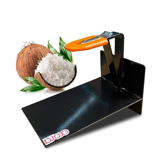 Exora Metal Movable Table Top Coconut Scraper Grater Brown
