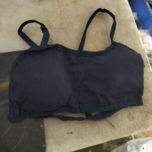 Lightly Padded Bra Six Strap At The Back Beautiful Blue Size 32