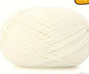 White Wool Ball 50 Gm Pack Of 3