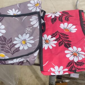 Pink And Light Brown Printed Chef Cover 2 Pcs