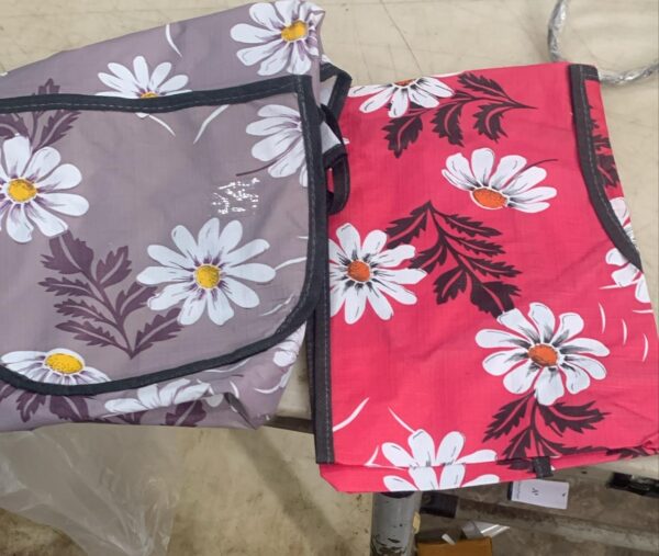 Pink And Light Brown Printed Chef Cover 2 Pcs
