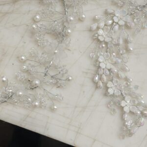 Trendy Women Silver Fabric Crown Hair Band Pack Of 2
