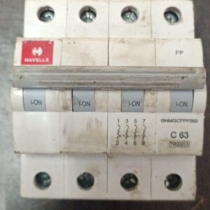 Havells Mcb 63A 4P C Curve 10Ka 4 Pole Used
