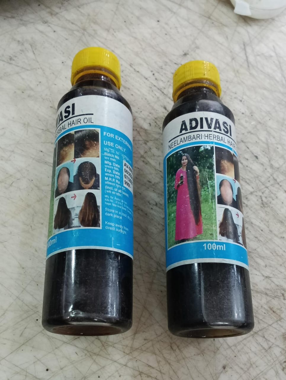 Adivasi Neelambari Herbal Hair Oil 100Ml Pack Of 2