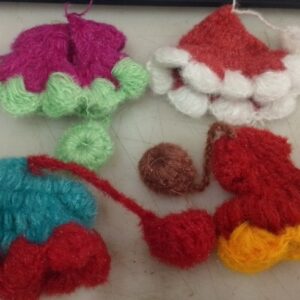 Laddu Gopal Woolen Dress With Cap Multi Coloured Pack Of 4