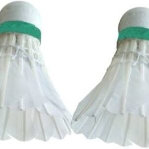 Sanvidecors White FeatherFur Shuttle Cock Pack Of 2 Pcs White Color