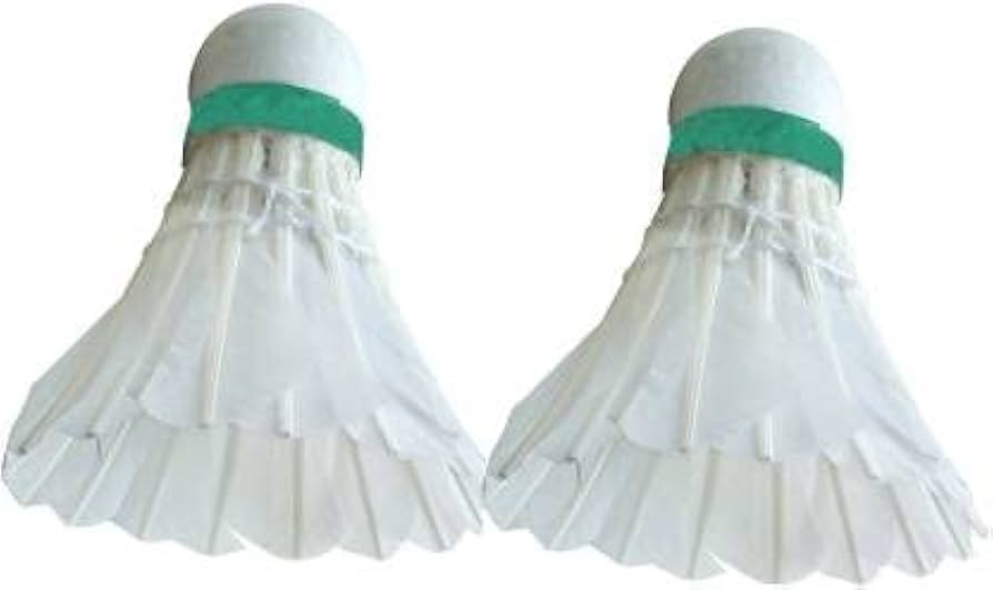 Sanvidecors White FeatherFur Shuttle Cock Pack Of 2 Pcs White Color