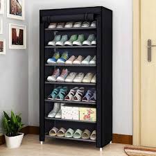 Black Color Shoe Rack 7 Layer
