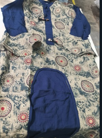 Multicolour Printed Kurta For Women Size Xl