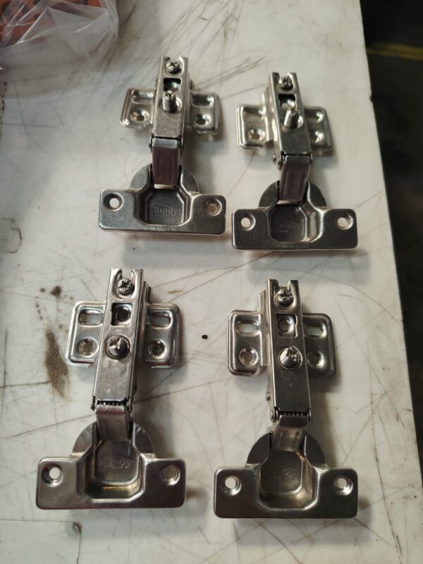 Steel Auto Close Slide On Concealed Hinges 2 Pair