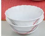 Glass Blow White Colour Pack Of 4