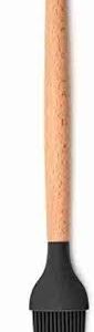 Beckner Wooden Handle Heat Resistant Pastry Brushes Silicone Flat Pastry Brush