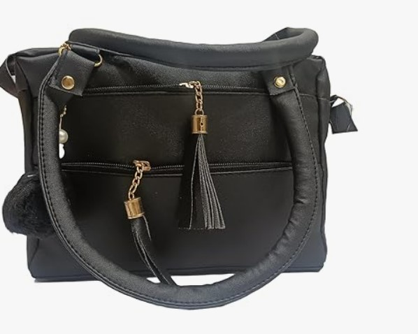 Black Fancy Handbag For Women