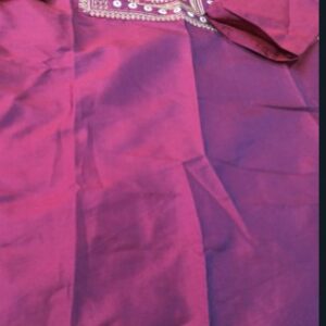 Purple Embroidery Work Kurti For Women Size M