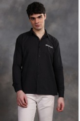 Blushade Men Black Color Shirt Size S