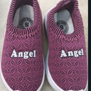 Kids Purple Printed Soft And Comfortable Belly Shoes For Girls Size 11