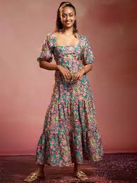 AND Stained Glass Viscose Maxi Dress size 10 chest 81cm