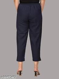 AREEBA FASHION Regular Fit Women Blue Trousers
