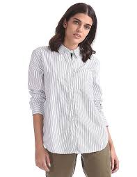 White Stripe Boyfriend Shirt