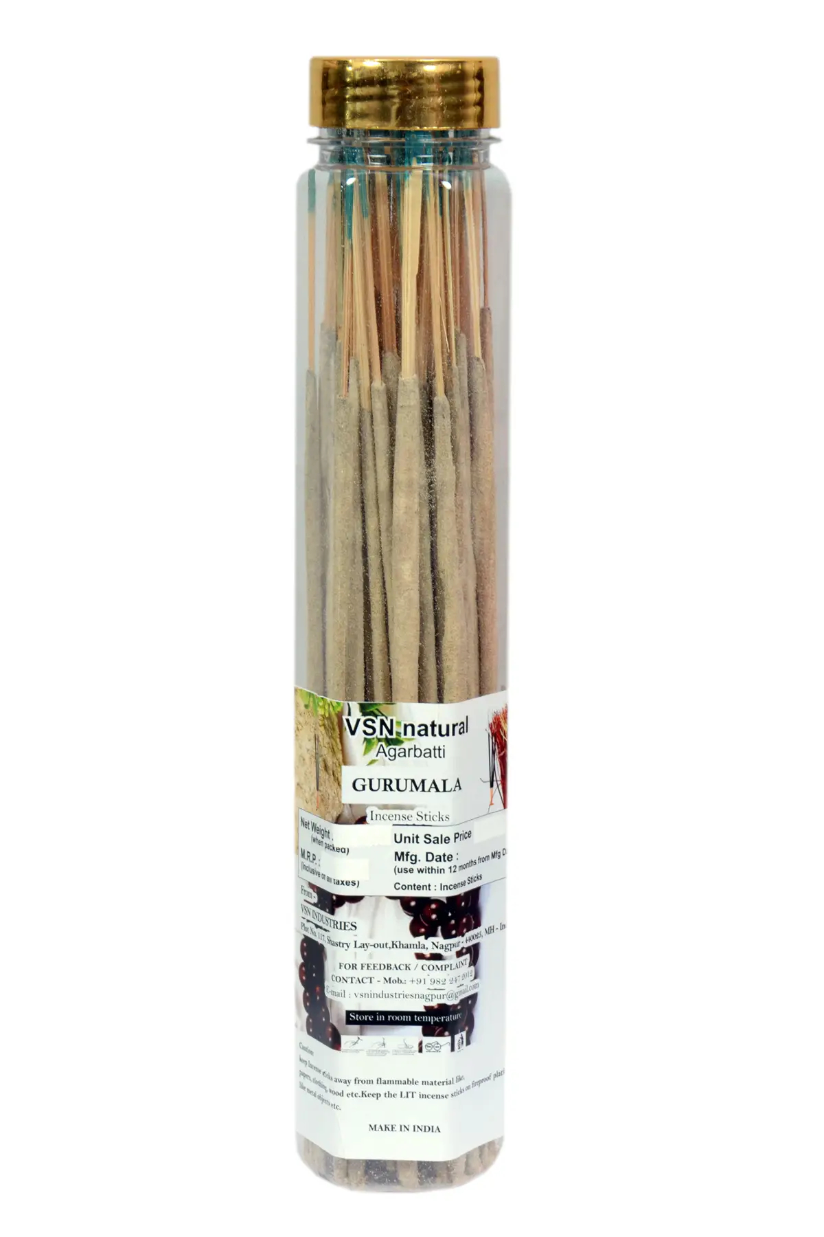 VSN natural Incense Stick Natural 2 gm Pack of 1