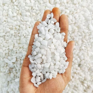 Trust White Pebbles Decorative Stone Marble Chips 1 Kg for Aquarium Garden