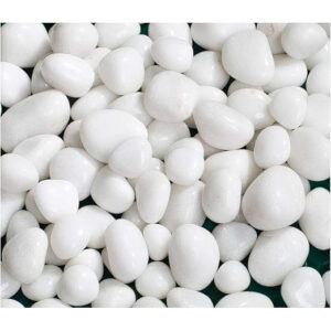 Trust Polished White Pebbles Shiny Stones 1Kg