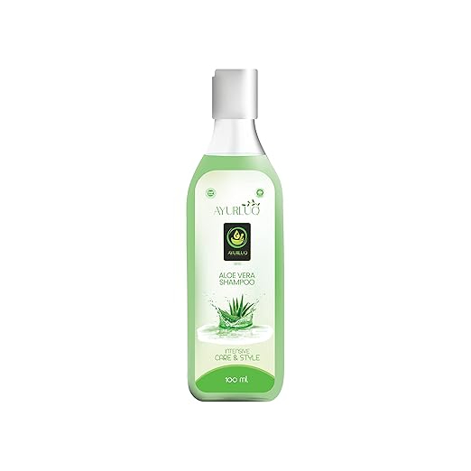 Ayurluq Aloe Vera Shampoo for Smooth Silky Hair Dandruff Cleanser 100 ml