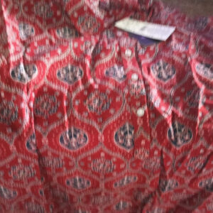 Acai women kurta red colour size XL