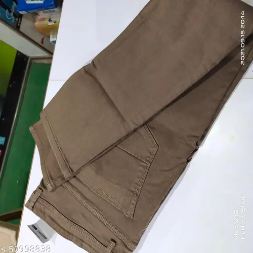 Sports JEANS WAIST Brown Colour Size 36