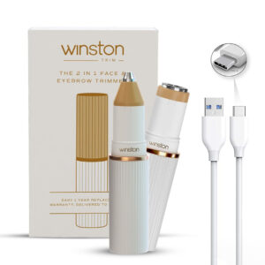 Winston Rechargeable Electric 2 in 1 Face and Eyebrow Trimmer for Women 90 Min Multi Grooming Trimmer for Eyebrow and Facial hair