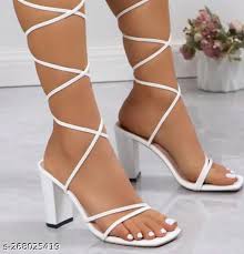 Zara Womens white block heel sandal Size 39 Similar item