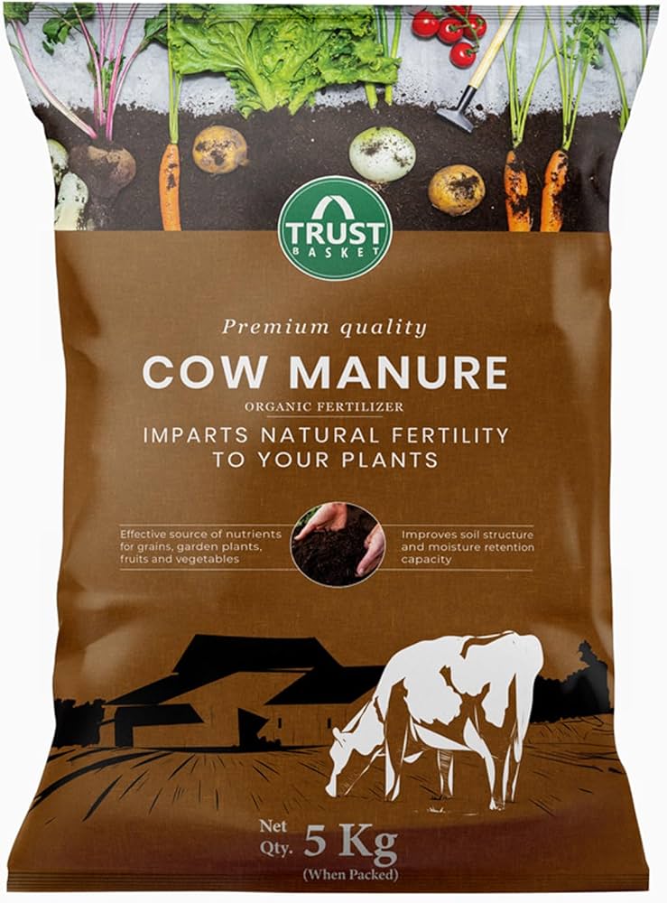TrustBasket Cow Dung Manure 5kg