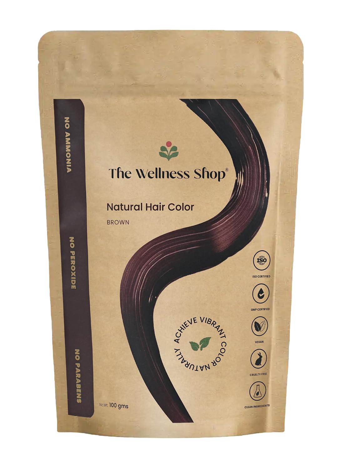 The Wellness Shop Natural Hair Colour 100gm Brown