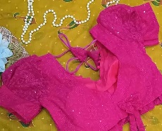 Private Label Womens Fancy Blouse Pink Colour Free Size