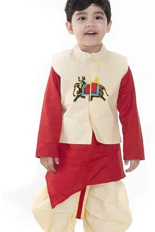 Baby Annaprashan Jacket, Kurta Dhoti Set