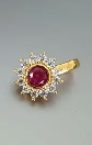 Private Label Gold Plated AD Non Piercing Clip On Nose Pin