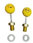 Private Label 2pcs Bike Mirror Adopter Smiley Dummy Nut