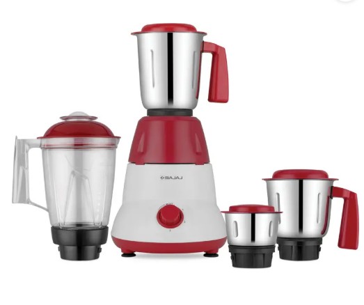 BAJAJ GX 75 750 W Mixer Grinder GX 75 4 Jars White Red