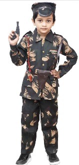 Private Label Military Dress Kids Costume Wear Multicolour 34 Size