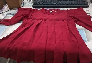Vrisha Girls Top Maroon Size 9 To 10 Y