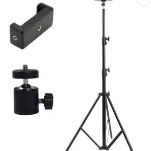 Private lable lightweight portable 7 feet aluminum alloy studio light stand for videos photo tripod  black supports up to 10000 g