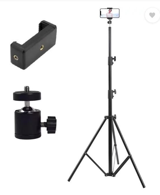 Private lable lightweight portable 7 feet aluminum alloy studio light stand for videos photo tripod  black supports up to 10000 g