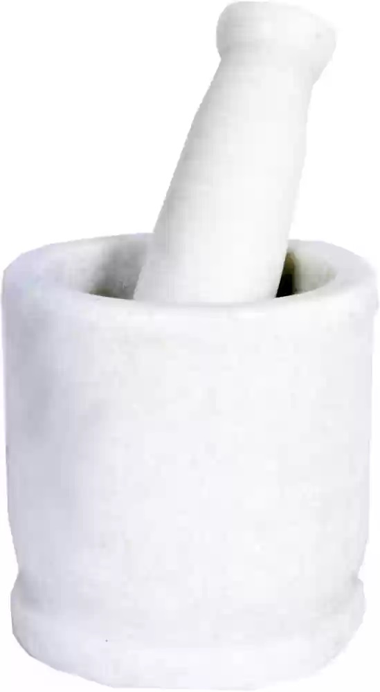 White Marble Imam Dasta Spice Grinder 4 Inches