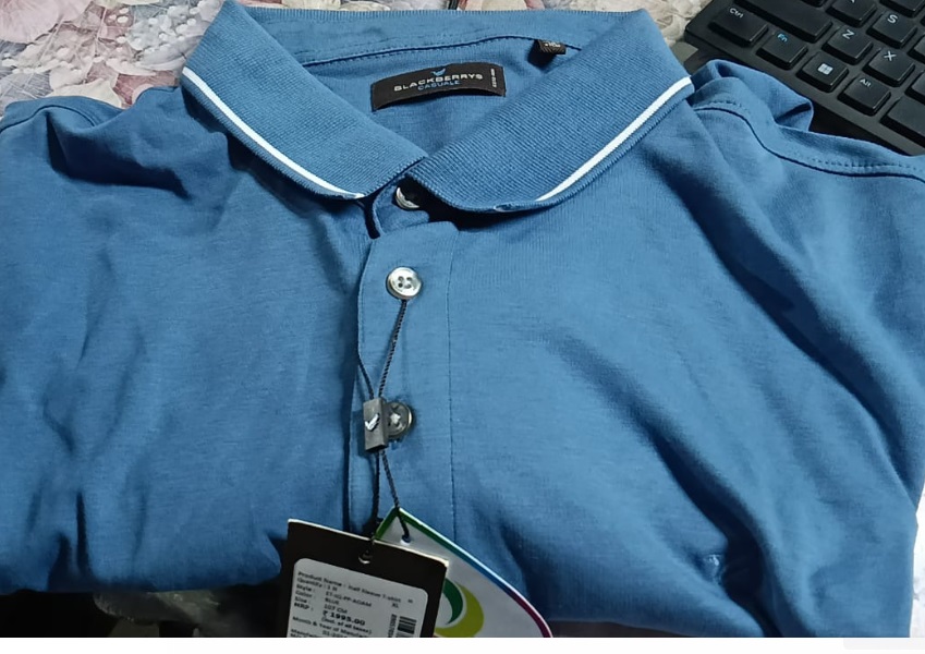 Private Label Blue Color Hulf Seelive T Shirt Blue Colour Size Xl