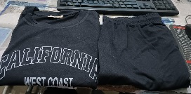 Private Label Mens Black Pant And T Shirts Set Free Size