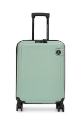 United colors of benetton ryzen unisex hard luggage green tsa lock 55 cm cabin trolley bag s