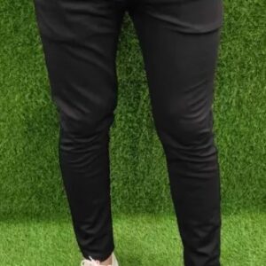 Men Solid Black Track Pants