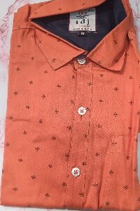 Private Label Mens Shirts Orange Colour M Size